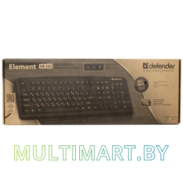 Клавиатура Defender Element HB-520 USB (серый) картинка 3